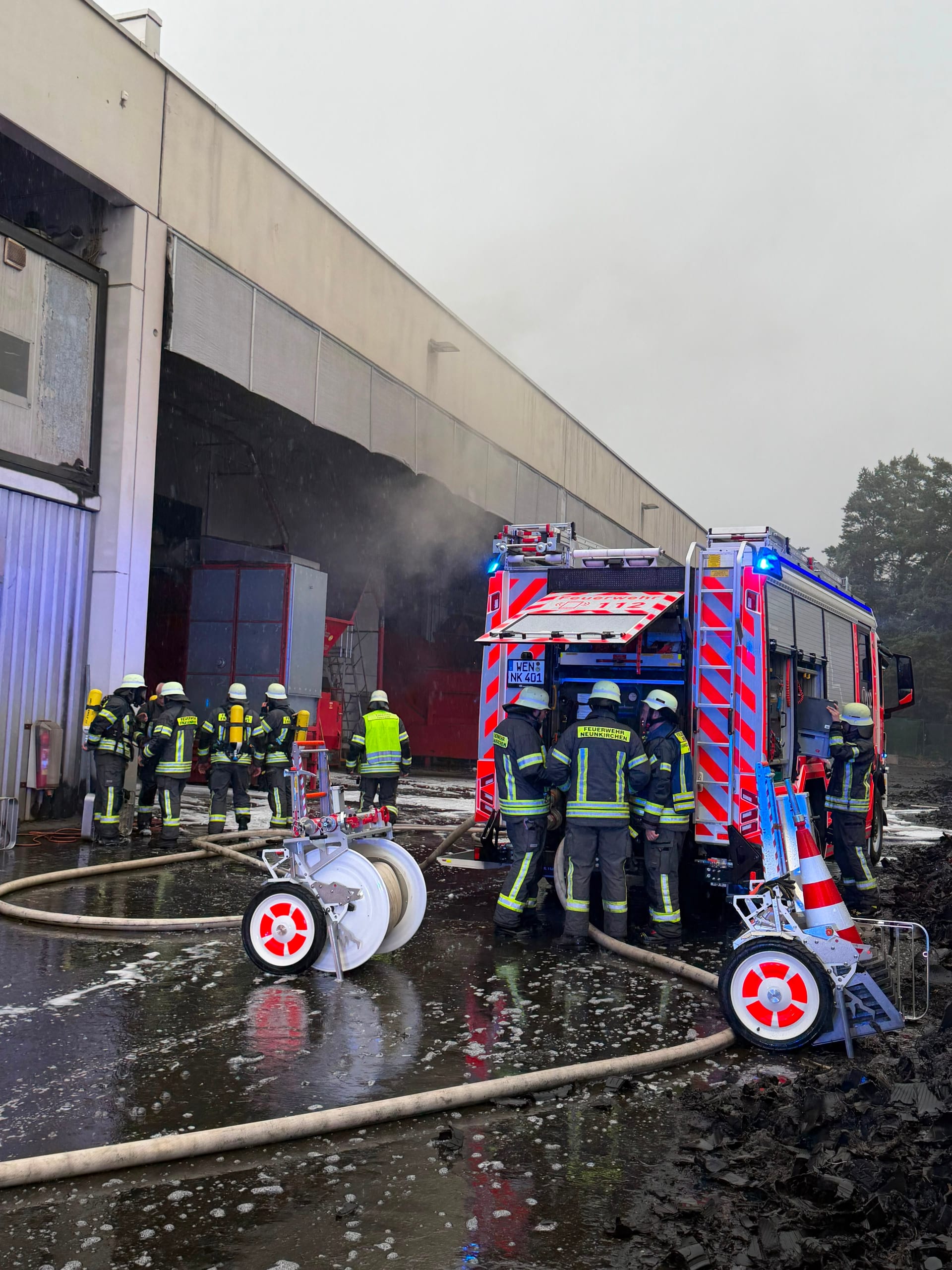 Maschinenbrand mit starker Rauchentwicklung – Bild 1