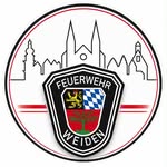 Logo der Feuerwehr Weiden: Stadtsilhouette und Wappen