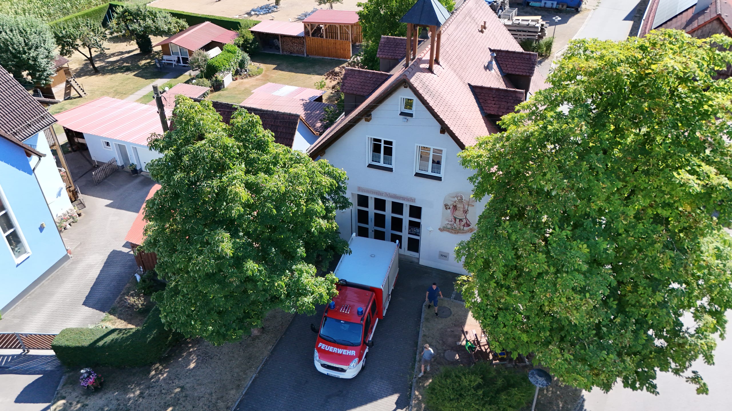 Luftbild des Gerätehauses