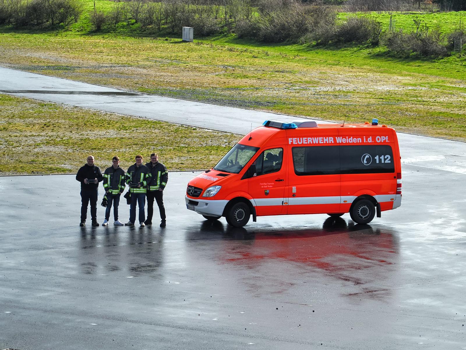 Die Drohnengruppe der Freiwilligen Feuerwehr Weiden