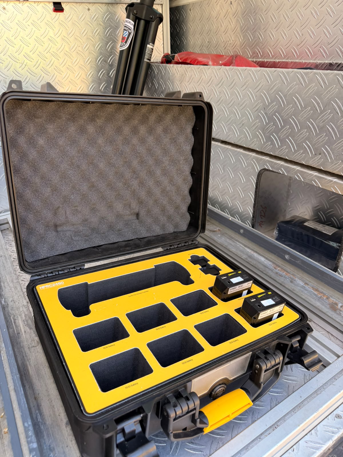Transportkoffer der Drohne
