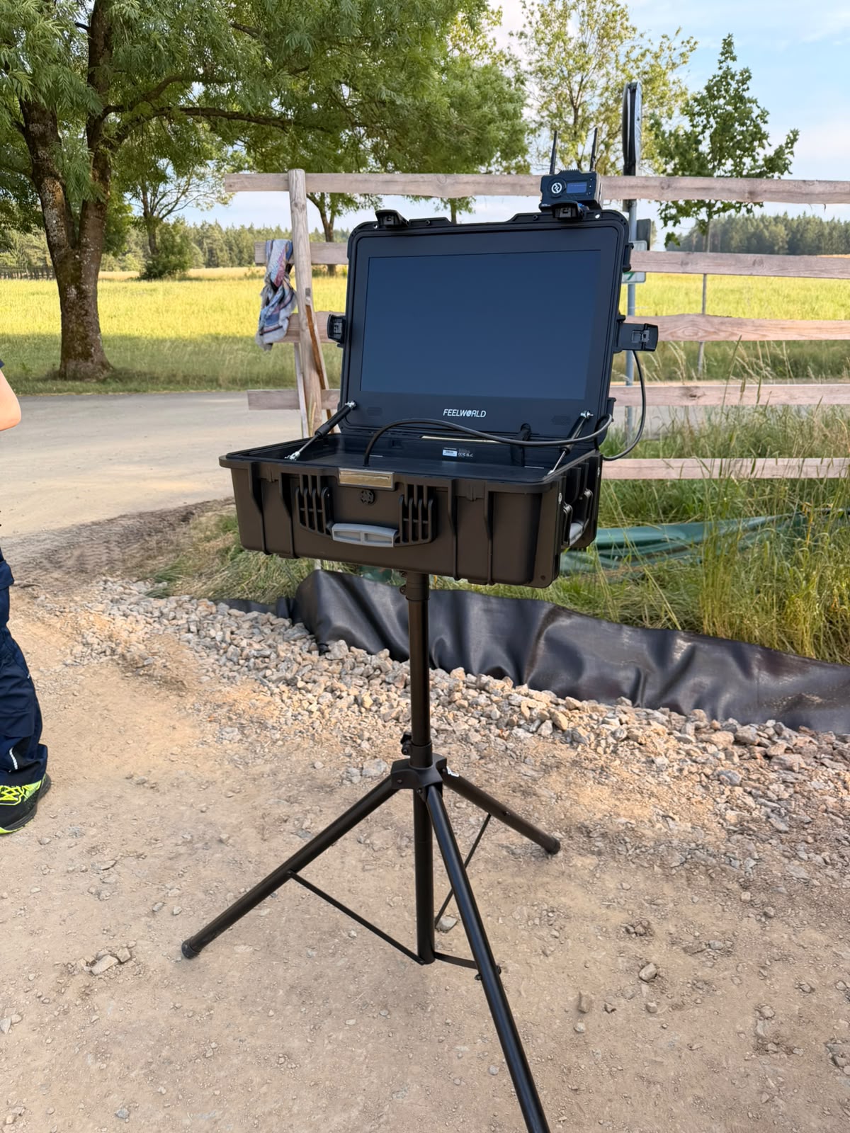 Monitorkoffer im Einsatz