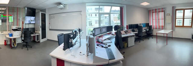 Panoramablick in die Kreiseinsatzzentrale